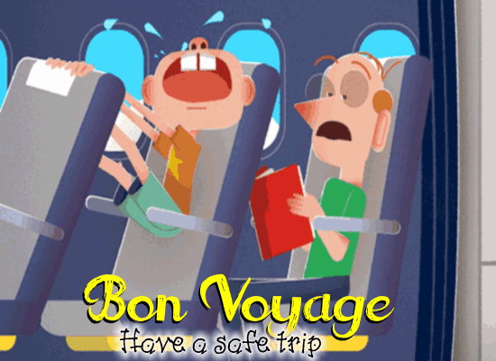 A Happy And Bumpy Bon Voyage Card!