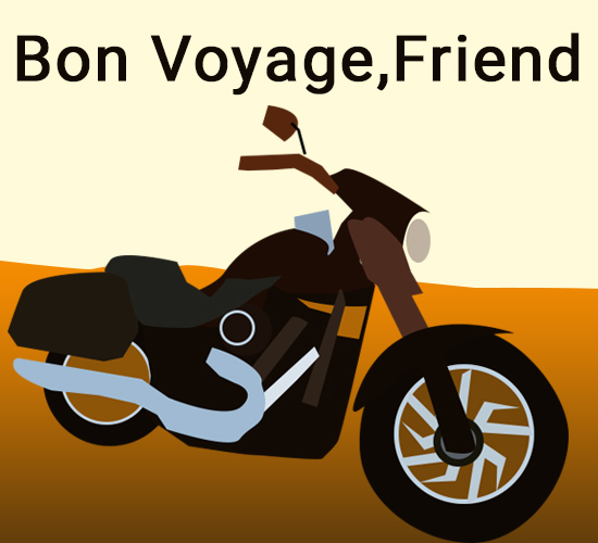 Bon Voyage Harley.