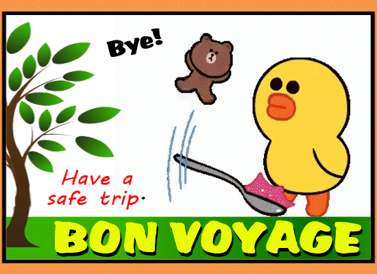A Weird Bon Voyage Ecard For You.