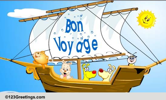 Voyage! Free Bon Voyage eCards, Greeting Cards | 123 Greetings