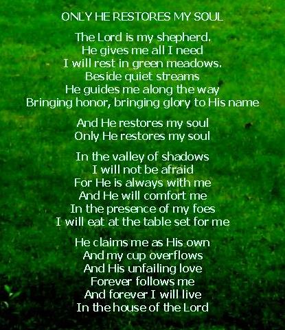 Psalm 23.
