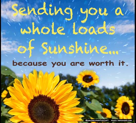 Sending You Sunshine... Free Encouragement eCards, Greeting Cards | 123 ...