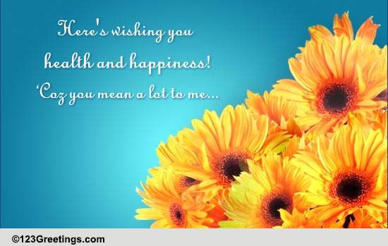 Health & Happiness! Free Health & Wellness eCards | 123 Greetings