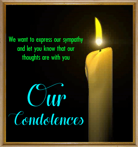 Our Condolences Ecard.
