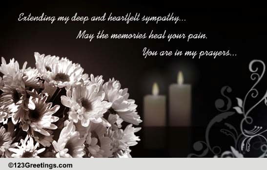 Extending Heartfelt Sympathy... Free Sympathy & Condolences eCards ...