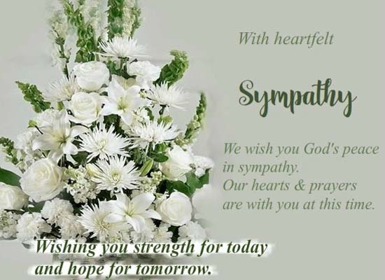 Heartfelt Sympathy To You And Yours! Free Sympathy & Condolences eCards ...