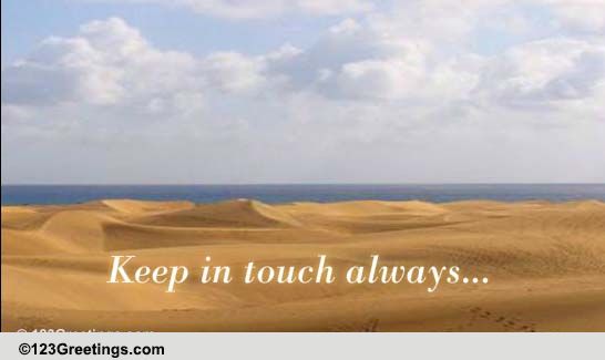 Like A Desert Without You!