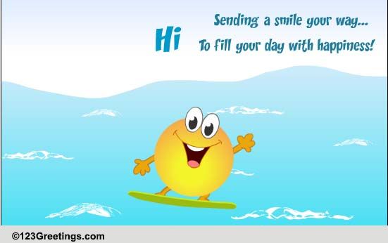 A Smile Your Way! Free Send a Smile eCards, Greeting Cards | 123 Greetings Quotes About Missing Her Smile