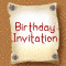 Birthday Invitation Card.