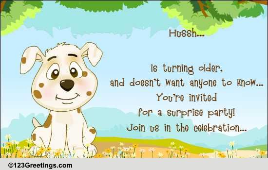 Hussh! Free Birthday Party eCards, Greeting Cards | 123 Greetings