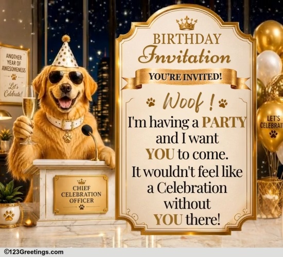 Special Birthday Invitation