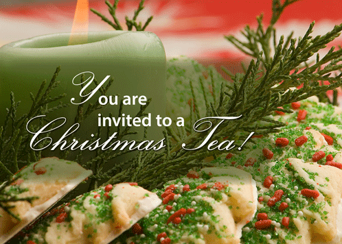 Invitation Christmas Tea Party!