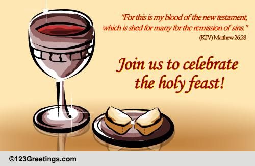 First Communion Invitation.