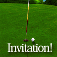 A Golf Invitation Card.