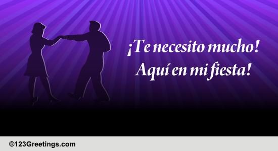 A Spanish Invitation Card.