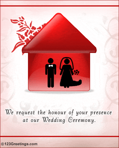 A Wedding Invitation.