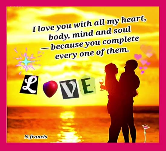 I Love You With All My Heart! Free Cute Love eCards, Greeting Cards ...