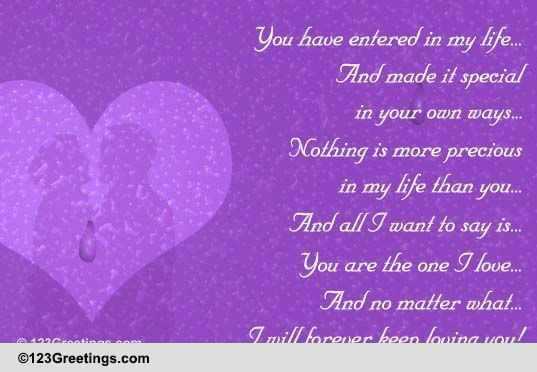 Sweetheart, You Made It Special! Free For Couples eCards, Greeting ...