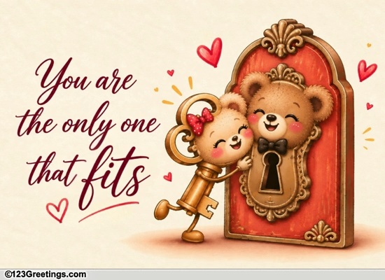 Sweet Love Card For The Right Fit