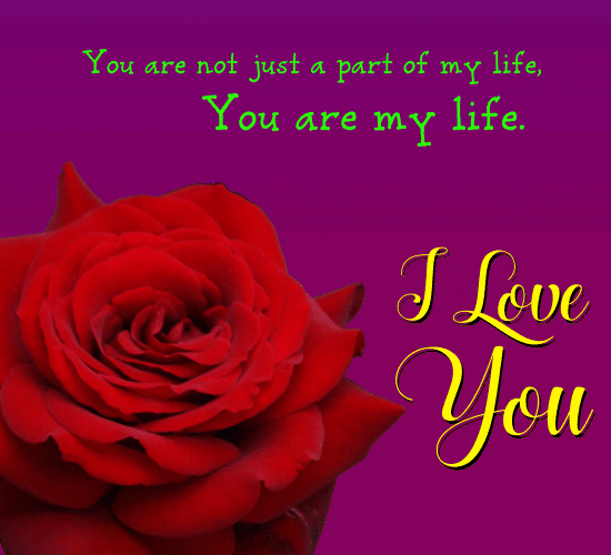 A Very Romantic Card For Your Love.