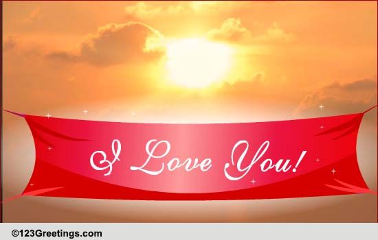 An Ecard Filled With Love In The Air!