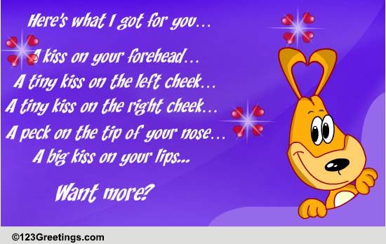 An Ecard Filled With Love Kisses!