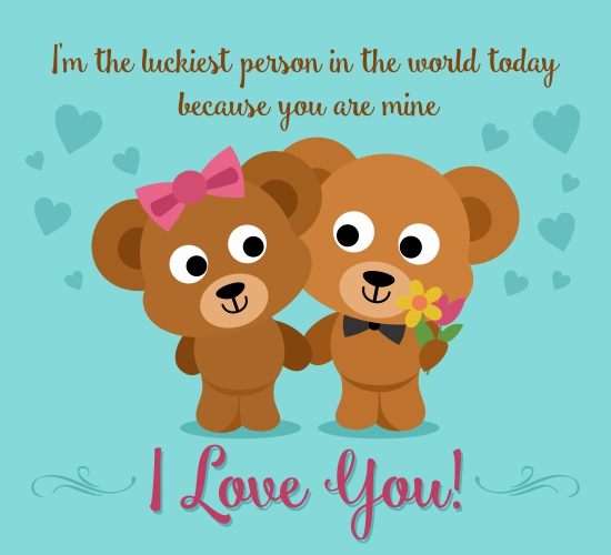 Lucky To Have You. Free I Love You eCards, Greeting Cards | 123 Greetings