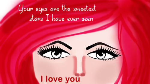 Your Eyes Are The Sweetest Stars!