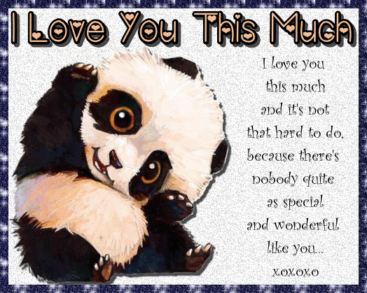 I Love You This Much Panda Wishes.