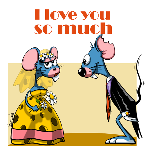 Mice In Love. Free I Love You eCards, Greeting Cards 123 Greetings