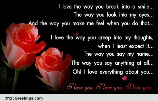 Love Ecard For Your One And Only.
