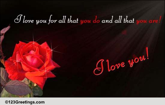 Say I Love You To Your Special One.