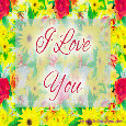Daisies & Roses I Love You Card