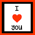 Cute I Love You Ecard.