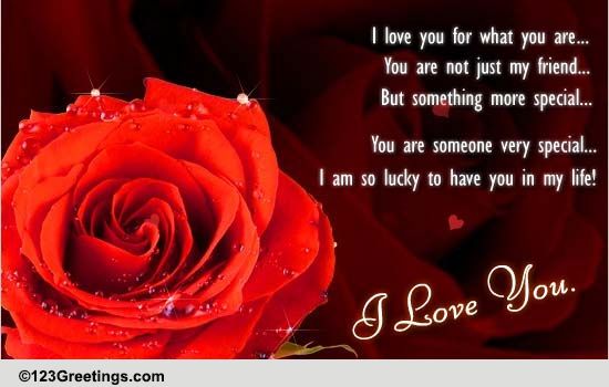 Love You For What You Are! Free Roses eCards, Greeting Cards | 123 ...