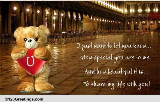 How Special You Are...