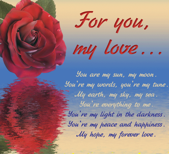 For You My Love...