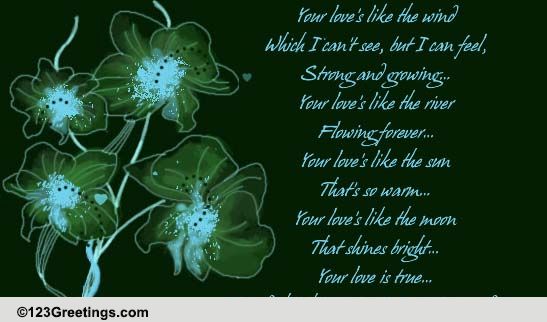 Your Love Is True...