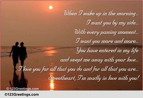 Madly In Love With You! Free Poems eCards, Greeting Cards | 123 Greetings I Miss Home Quotes