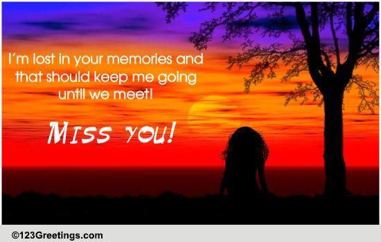 Miss You Love! Free Missing Him eCards, Greeting Cards | 123 Greetings