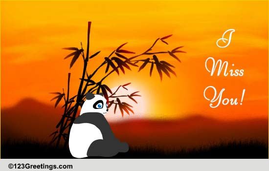 Oh! My Love Free Missing Him eCards, Greetings | 123 Greetings