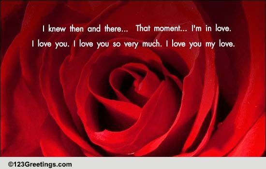 I Love You My Love. Free For Your Sweetheart eCards, Greeting Cards ...