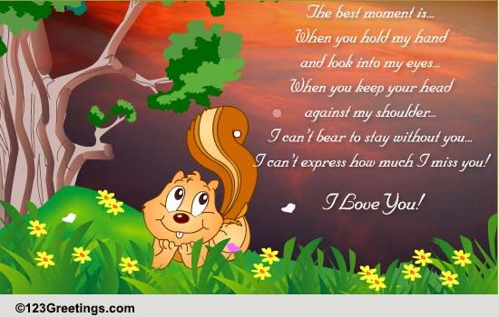 I Can't Bear To Stay Without You.