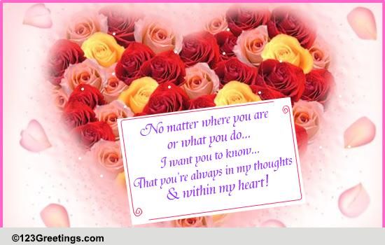 From The Bottom Of Your Heart!