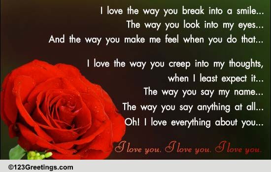 Love You. Love You. Love You.