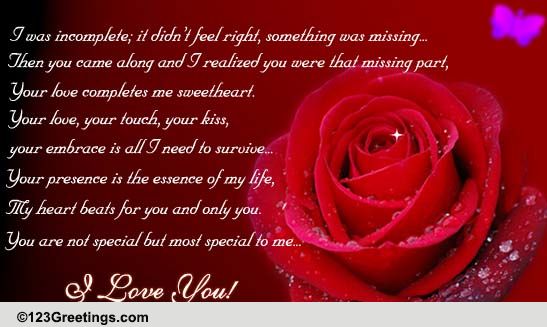 Most Special Love. Free You are Special eCards, Greeting Cards | 123 ...