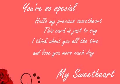 This Is For You My Sweetheart. Free You are Special eCards | 123 Greetings