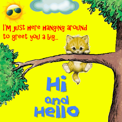 A Cute Hi And Hello E-card.
