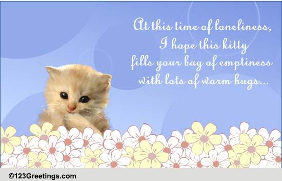 Supporting Hugs! Free Loss of Pet eCards, Greeting Cards | 123 Greetings