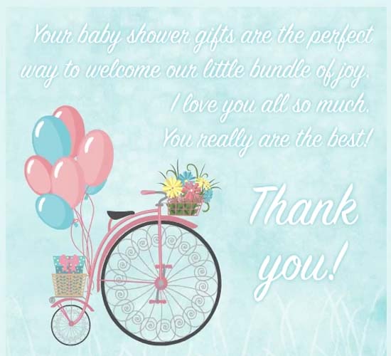 Thank You! You Are The Best! Free Baby Shower Thank You eCards | 123 ...